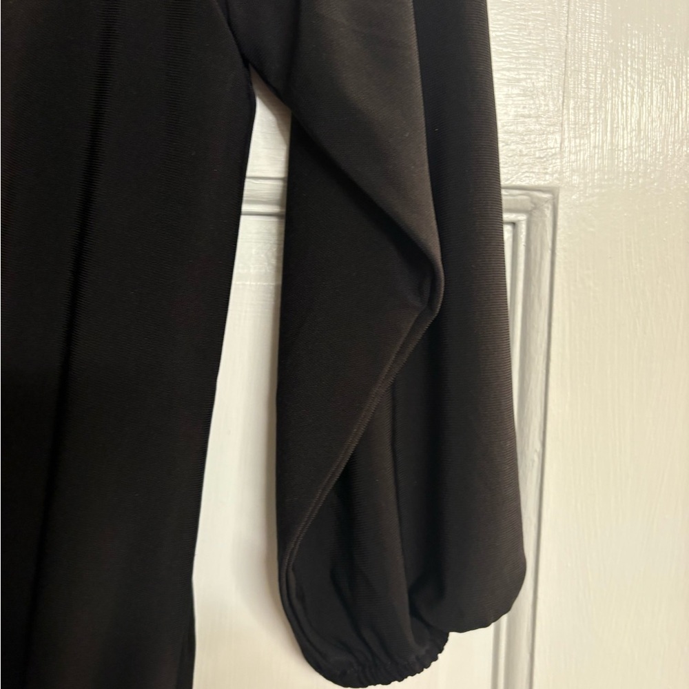 White House‎ Black Market Black Dress with Gold Accents S - Picture 6 of 12